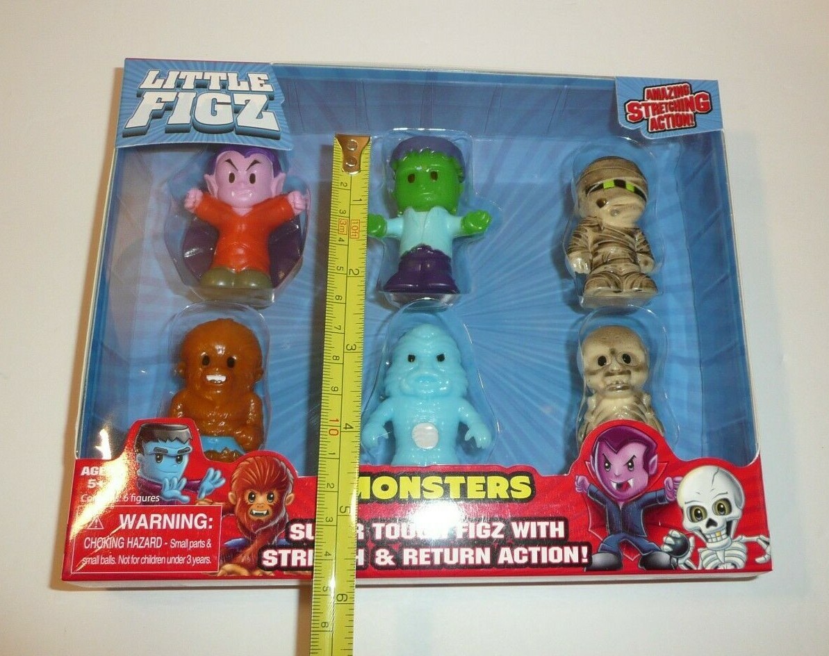 Monsters Little Figz Figures Stretch Action Vampire Frankenstein