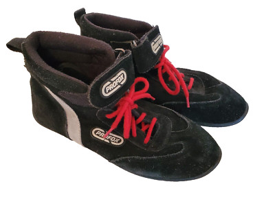 Profox Auto Car Racing Shoes / Boots - SFI 3.3/5 - Black Size 9