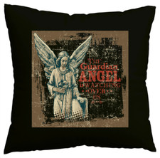 Kissenbezug THE GUARDIAN ANGEL SCHUTZENGEL ENGEL FLÜGEL HEILIGE F Schwarz 600940