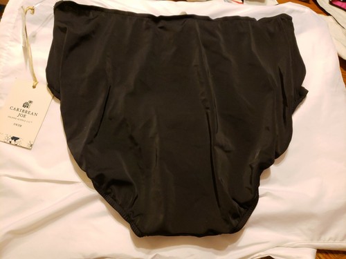 P48 NWT Macy's Caribbean Joe Solid Black Bikini Bottom CLEARANCE SALE MSRP $41 - Picture 4 of 4