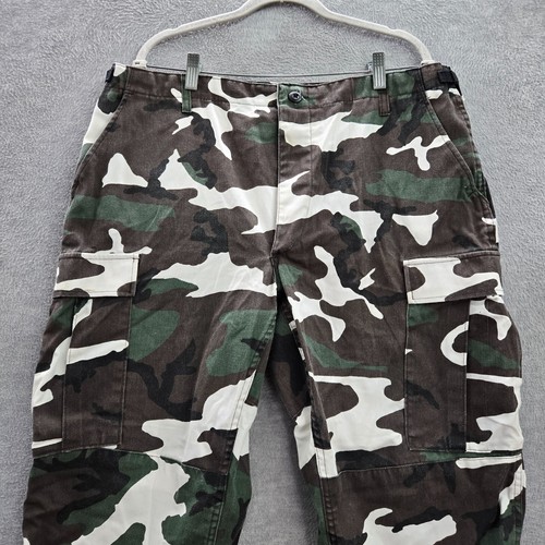 Propper Men Pants L Green Camo Cargo Trouser Combat Battle Tested Double Knee - Picture 10 of 10