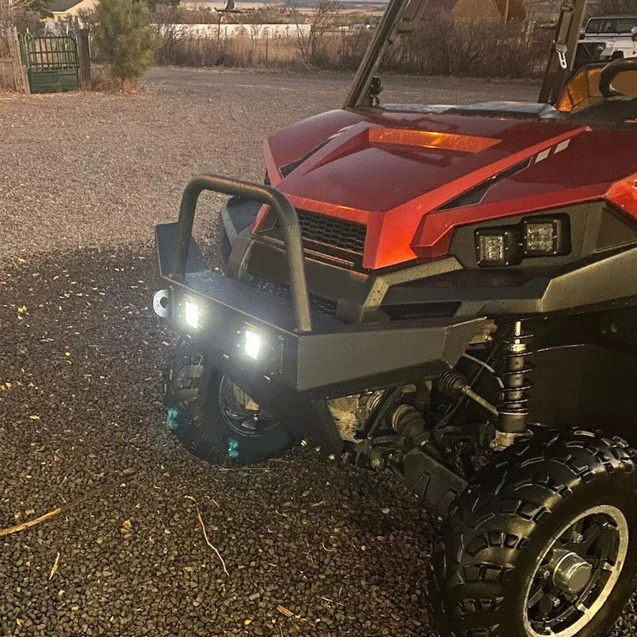 For Polaris Ranger 400 500 800 Front Bumper Ranger 570 EV ETX w/LED Light 11-21 - Image 2 of 4