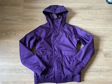 Burton Dry ride Womens Hooded Purple Snow Jacket Insulated Hood Sz Small Ski Sno