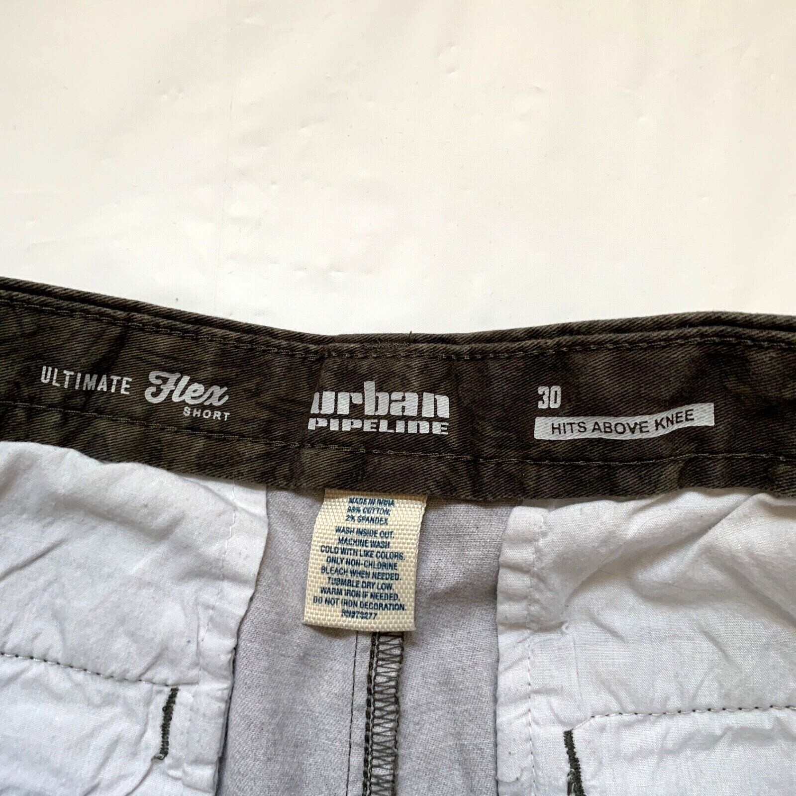 Urban Pipeline Camo Ultimate Flex Shorts Mens 30 Stre… Gem