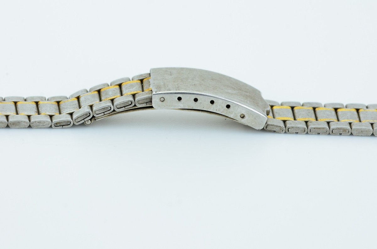 bambiページ C454 Vintage Mens Watch Band Stainless Steel Bracelet Link