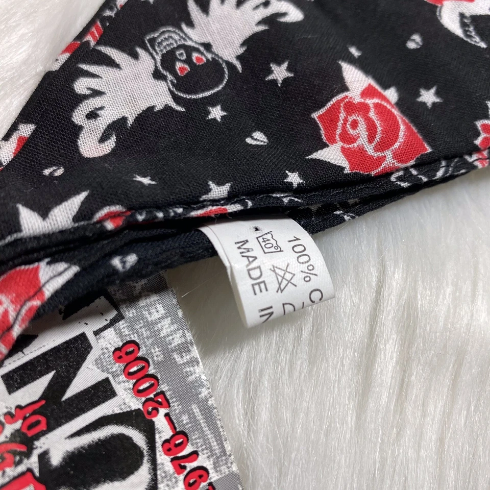 Hot Topic Tattooed Tattoo Scarf Bandana Rockabilly Psychobilly Sailor Foto 4 de 4