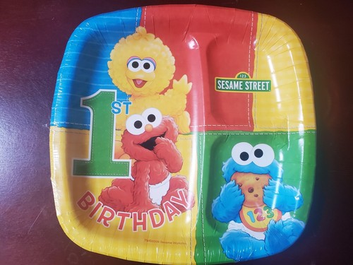 Sesame Street 1st Birthday Party Supplies plates napkins invitations bags U PICK - Picture 2 of 31