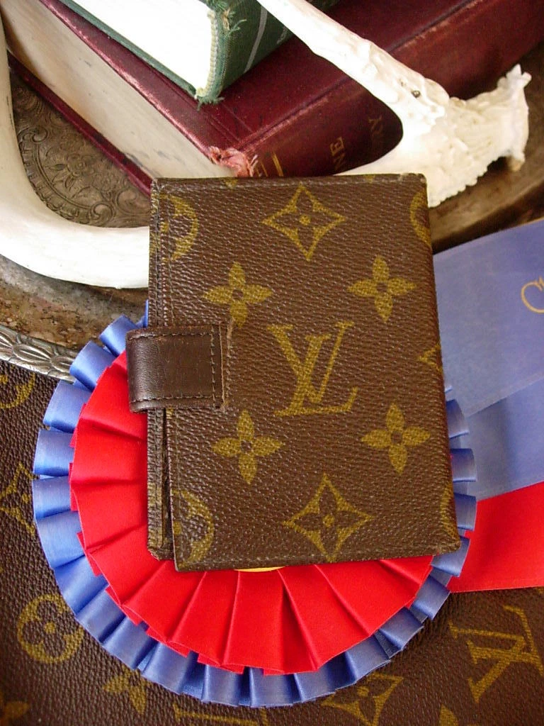 Rare Vintage LOUIS VUITTON Small Agenda Notebook Cover Portfolio Card  Wallet LV