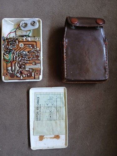 Rare Vtg 1960's NASCO ELECTRONICS "ASTRON" 6K-0863 Japan Pocket Transistor Radio - Picture 5 of 13