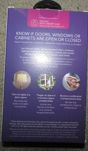 Iris 3320-L CONTACT SENSOR for Indoor Wireless Home Security System - Lowes - Picture 2 of 2