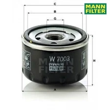 Oil filter Mann filter W7003 for Fiat Stilo Stilo multi wagon