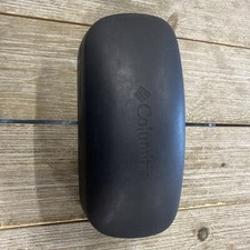 COLUMBIA Sunglasses Case BLACK Clamshell Logo 6.5 x 3 No Glasses CASE ONLY
