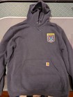 Carhartt Michigan Hoodie Sweashirt Barstool Sports Navy Blue XL