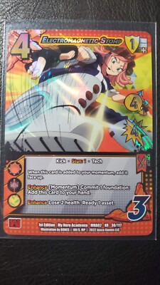 Electromagnetic Stomp XR Holo 1st Ed 30/117 MHA M Crimson Rampage Series
