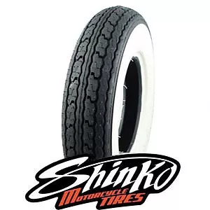 Shinko SR550 Scooter Whitewall Tyre 3.00-10 (300/10) SUZUKI KYMCO VESPA PK50 - Picture 1 of 4