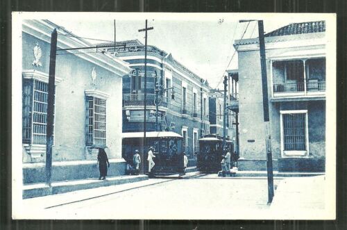 Maracaibo Calle Obispo Lazo Tram People Venezuela 1920s - Picture 1 of 1