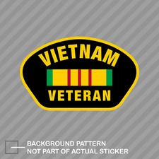 Vietnam Veteran Sticker Decal Vinyl vet viet