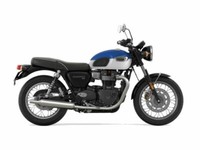 2022 Triumph Bonneville T100 Lucerne Blue Fusion White