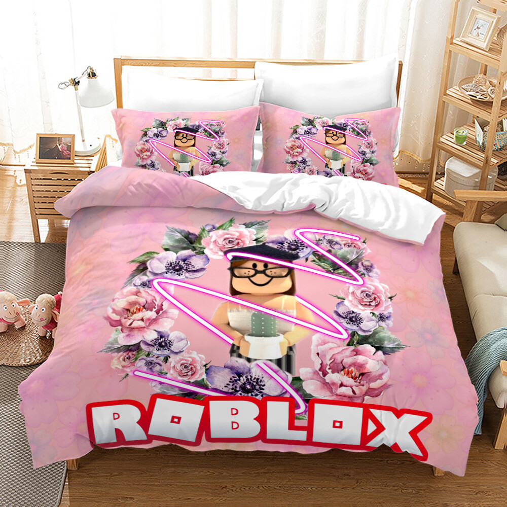 Roblox Piggy Quilt Duvet Cover Bedding Set+Pillowcase Single Double