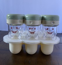 Baby Bullet Food Storage Replacement Small Jars Date Dial And Frzr Tray W/ Lids