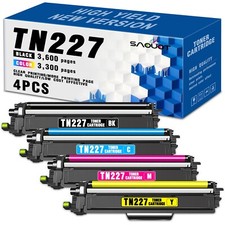 TN-227BK/C/M/Y Toner Cartridge for Brother MFC-L3770CDW HL-L3270CDW 4 Pack 