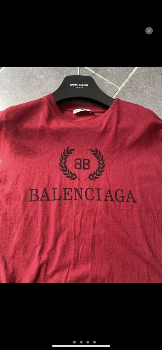 Balenciaga t on sale shirt mens red