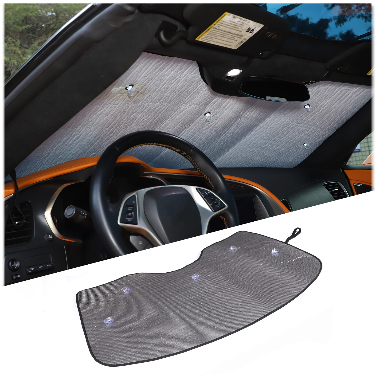 Front Window Sun Shade Visor UV Block Protector Cover For Corvette C7 201417 US eBay