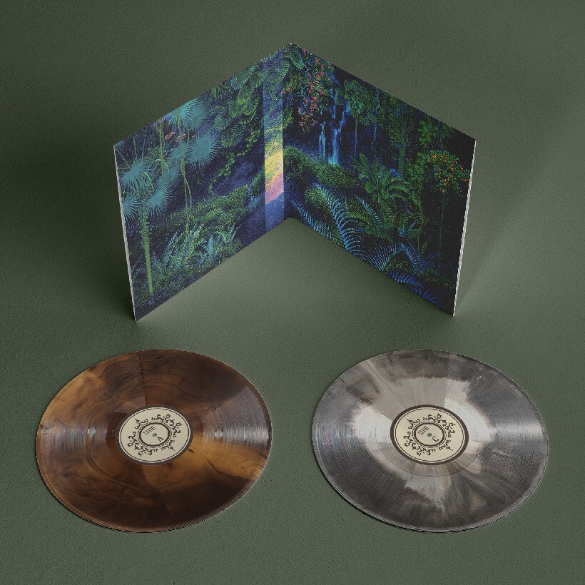 Vinyle Secret of Mana Recreated 2LP couleur bronze et gris pour console SNES