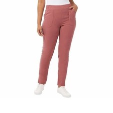 NWT 32 DEGREES COOL 1675449 GARNET ROUGE LIGHTWEIGHT TWILL PULL ON PANT SZ M F88
