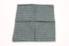 NWT Brunello Cucinelli Soft Silk-Wool Knit Pin-Striped Flannel Pocket Sq A176