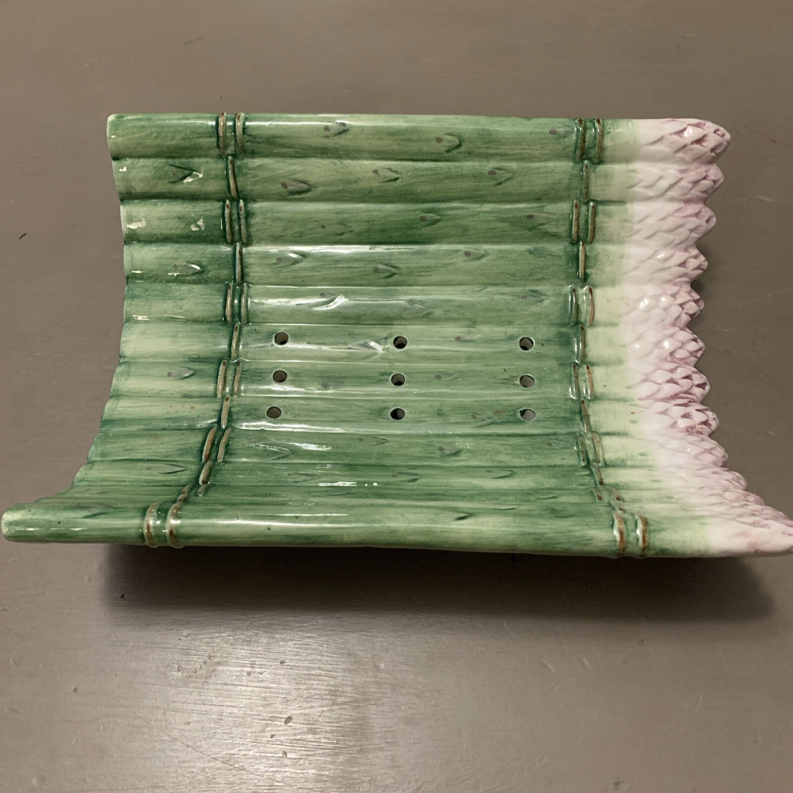 Vintage The Haldon Group 1987 Curved Asparagus Dish Japan