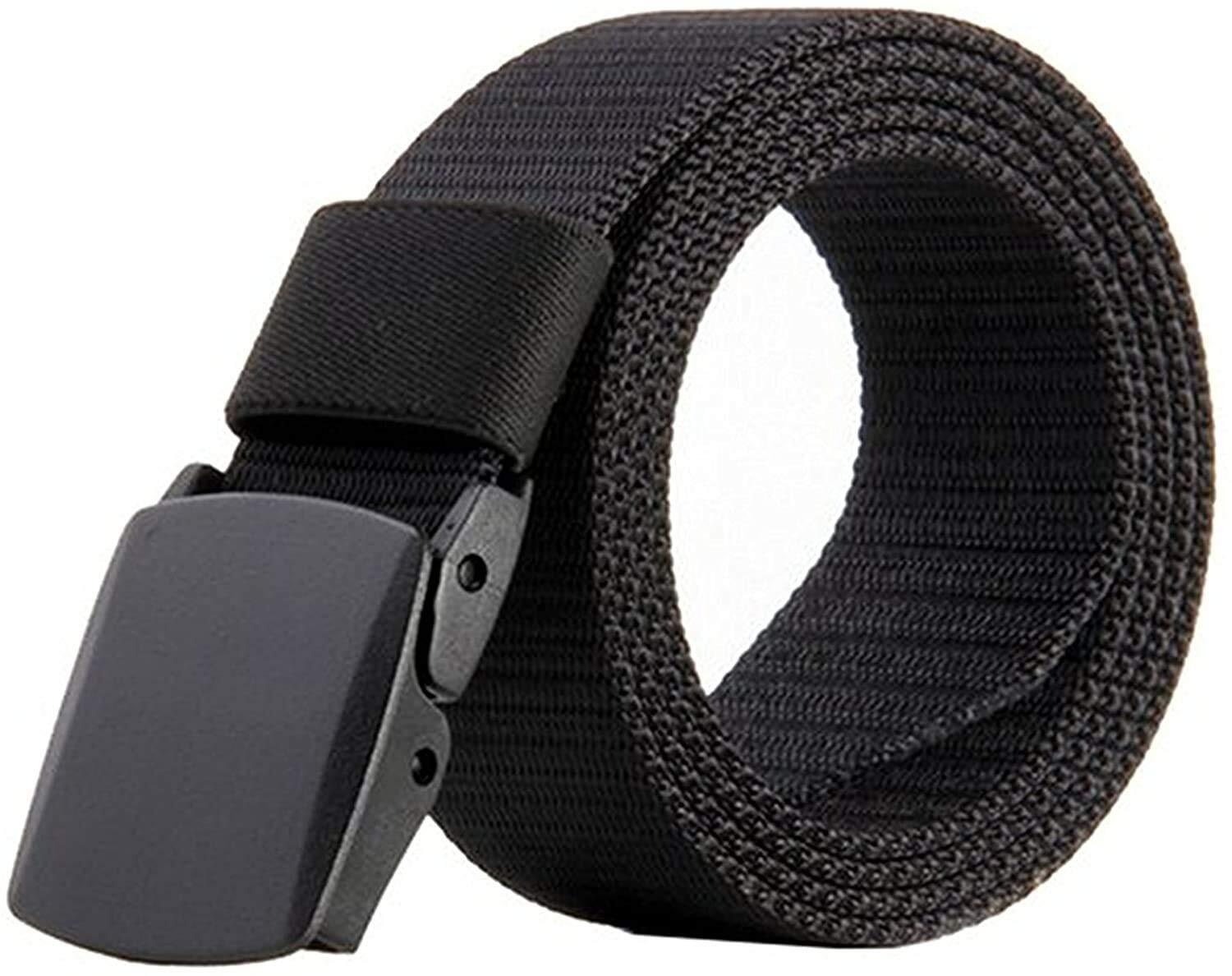 Nylon Canvas Breathable Military Tactical Men Waist Belt With Plastic Buckle