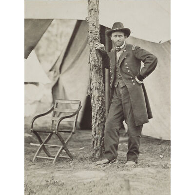Mathew B Brady Ulysses S Grant extra großer Wandbilddruck Premium Leinwandbild
