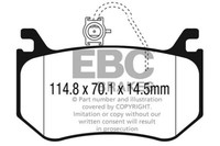 BremsbeläGe Hinten EBC Yellowstuff Alfa Romeo Giulia Stelvio 2.9 V6 Qv