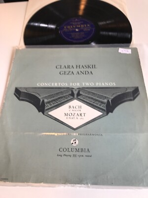 Bach- C Major/ Mozart E Flat LP Haskil/ Anda 8726