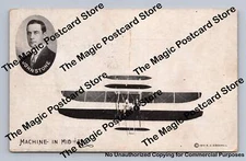 Early Aviator Ralph Johnstone "Mid-Air" Biplane Airplane Mullica Hill 1910