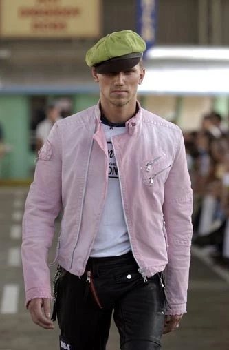 "DSQUARED2 GIACCA BIKER BIANCA ""1964" COLLEZIONE SS 2004 TAGLIA IT48 (MEDIA)