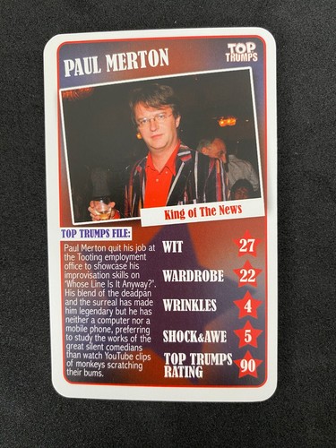 Kings and Queens Of Comedy Top Trumps Pick Your Own Trump Funny Trading Card - Picture 23 of 28