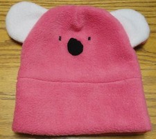 CUDDLY CREATIONS PINK GIRLS TODDLER KOALA BEAR HAT MADE IN AUSTRALIA VGC  10
