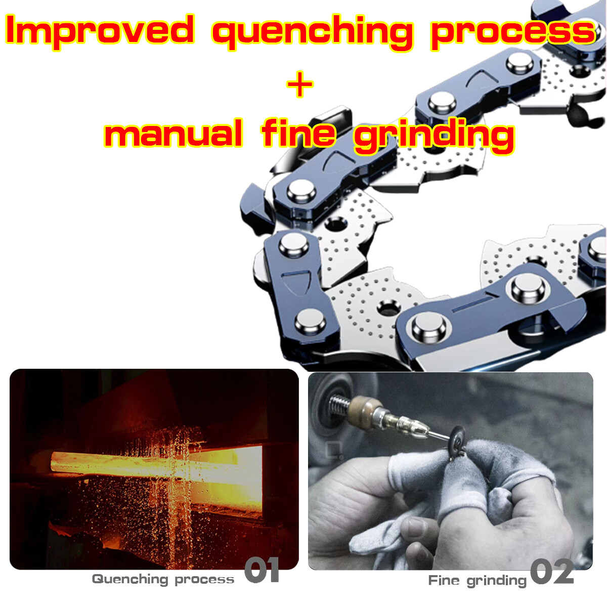 8" Chainsaw Chain Blade FIT KOBALT KPS 8008 40V Pole Saw 3/8"LP .050