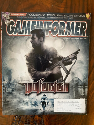 Game Informer Magazine #184 August 2008 Wolfenstein Rock Band Marvel Ultimate