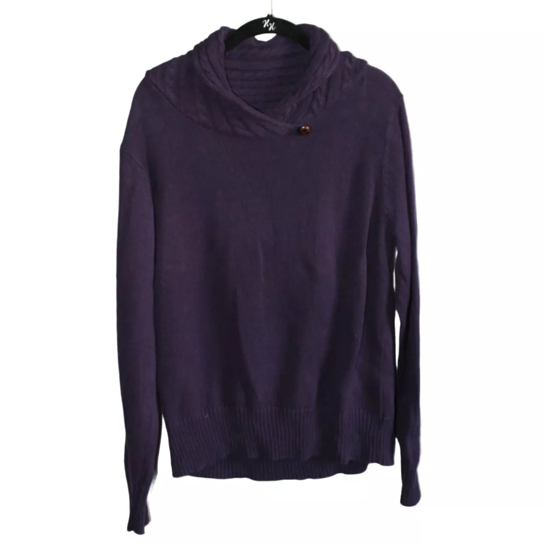 Lavender cowl top neck sweater