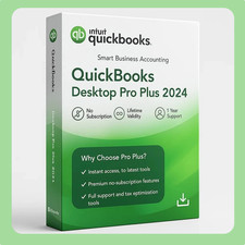 Intuit QuickBooks Desktop Pro  plus 2024 |Perpetual Licensese | FULL VERSIONn