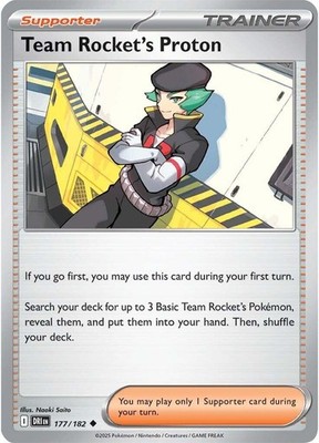 Team Rocket's Proton - 177/182 (177/182) Uncommon NM DRI SV10: Destined Rival...