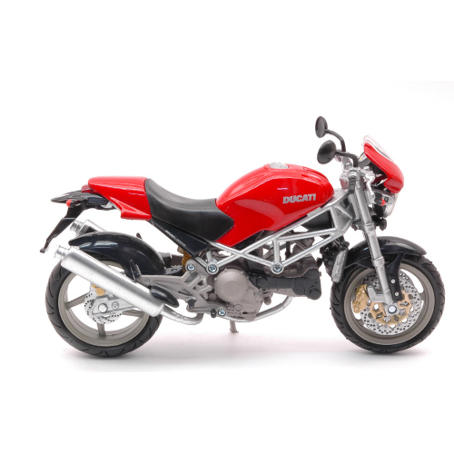 DUCATI MONSTER S4 1998 RED 1:12 New Ray Moto Modellino Nuovo - Foto 2 di 3