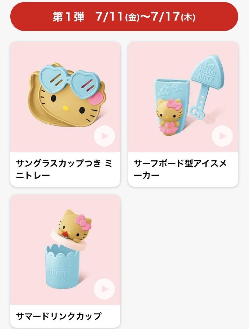 Hello Kitty Happy Meal 2025 Full Set of 6 Wave 1 & 2 McDonald's