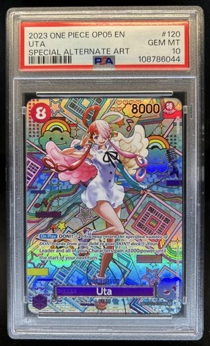 2023 One Piece OP05 EN Uta Special Alternate Art #OP02-120 PSA 10 Gem Mint