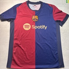 FC Barcelona Soccer Jersey Short Sleeve Men’s Medium Spotify UNHCR ACNUR See Pic