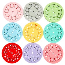 2" Multiplication  Division Math Fidget Spinner Learning Activities - 9 Pc.