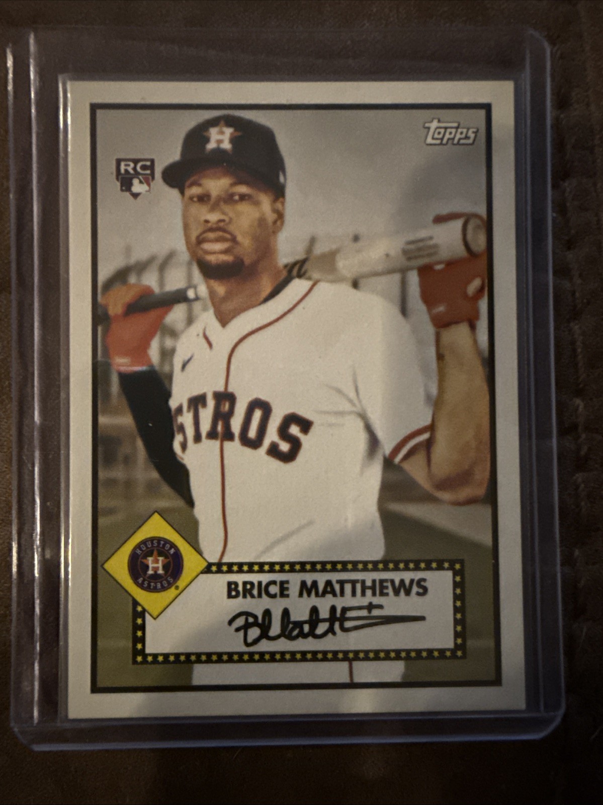 2026 Topps Series 1 BRICE MATTHEWS 1952 Variation Astros RC SSP Rookie #132 RARE